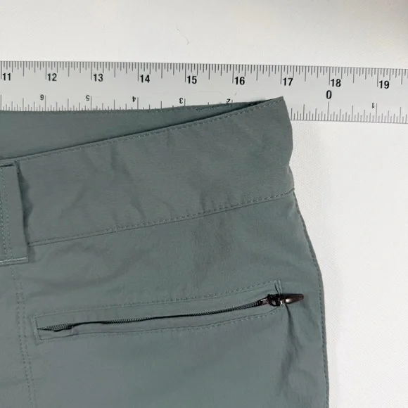 Columbia Omni-Shield Women’s Hiking Pants Size 14 Gray Green Outdoor Trail - Picture 11 of 12